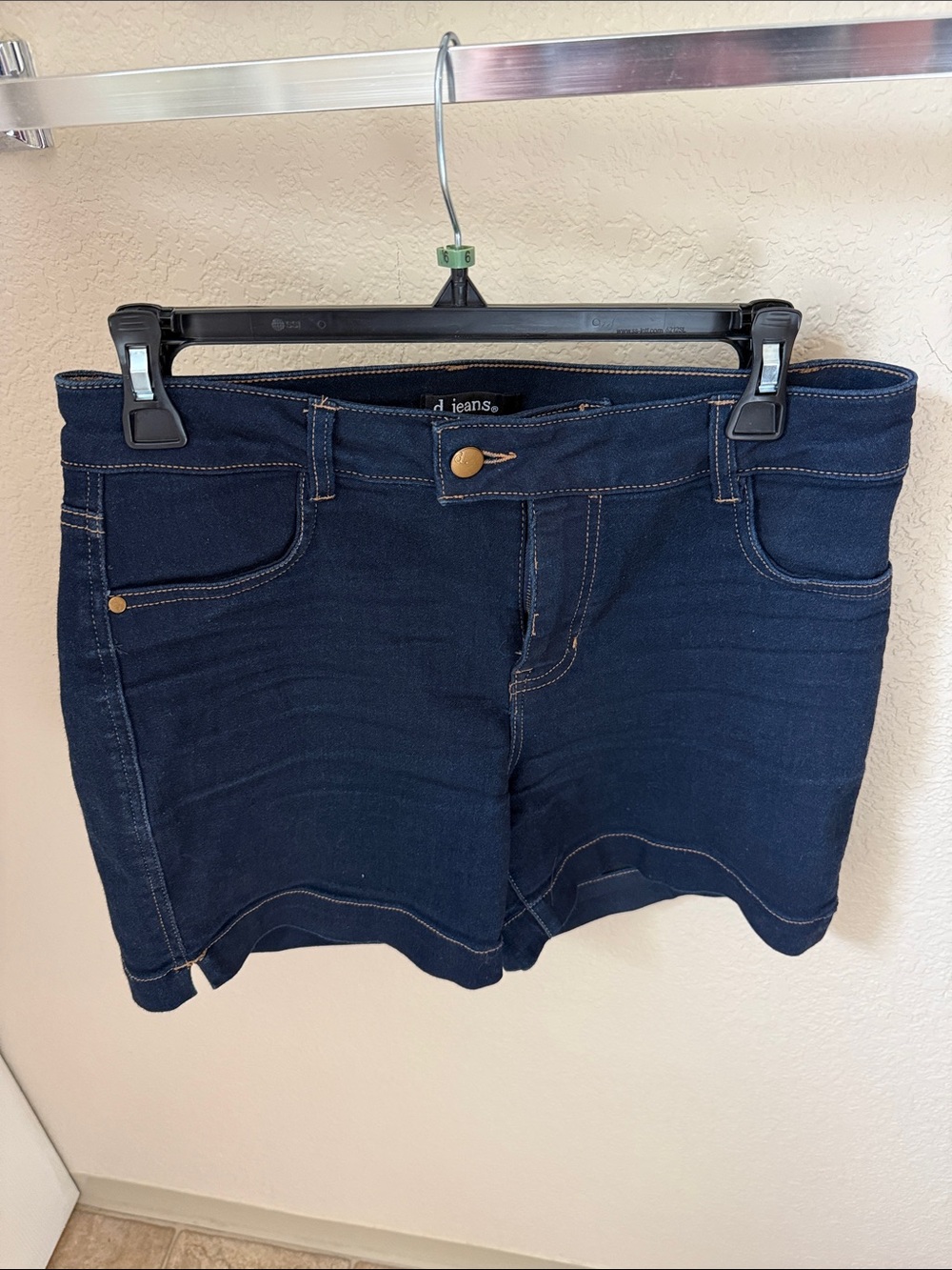 d. jeans Dark Blue Denim Short Shorts